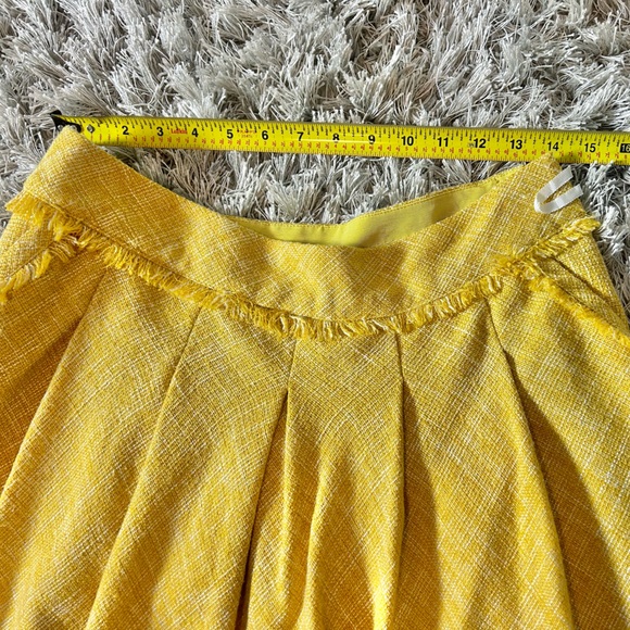 🍭Maeve Lined Yellow tweed Skirt - Picture 4 of 5